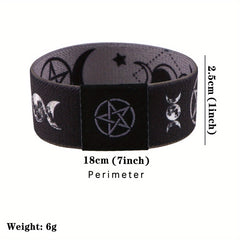 Mystical Moon & Pentagram Elastic Bracelet