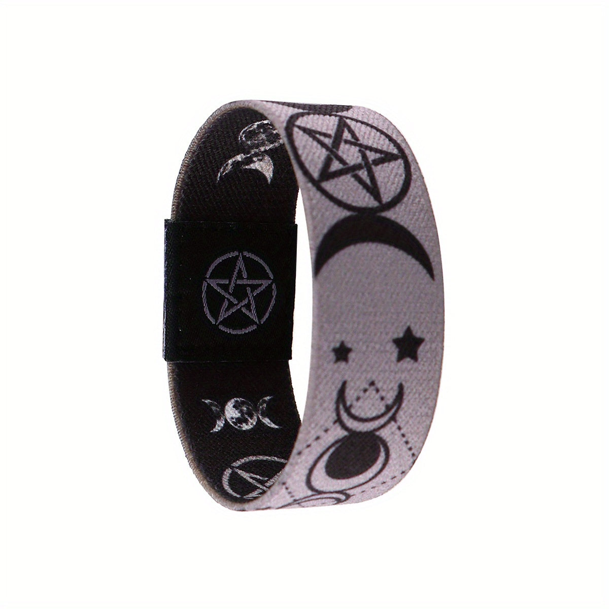 Mystical Moon & Pentagram Elastic Bracelet