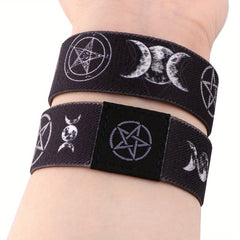 Mystical Moon & Pentagram Elastic Bracelet