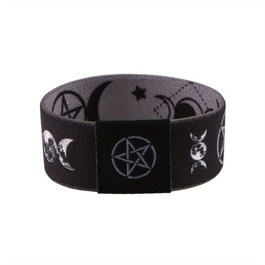 Mystical Moon & Pentagram Elastic Bracelet