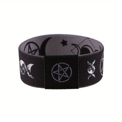 Mystical Moon & Pentagram Elastic Bracelet