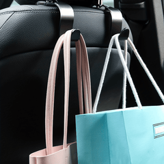 4pcs Car Storage Hook Headrest Hook S Type Fit Handbag Purse Coat Car Accessorie