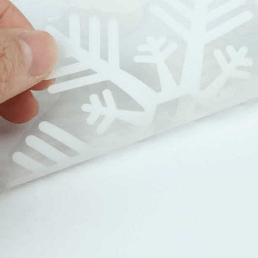 27pcs Christmas Snow Flakes Wall Sticker Set Vinyl Art Decal Window Stickers