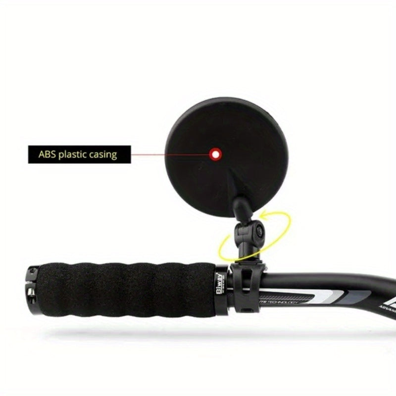 Bicycle Mirror Handlebar Rearview Mirror 360 Degree Rotate Cycling Accessories