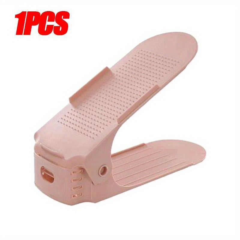 Adjustable Plastic Shoe Rack Double Layer Shoe Stacker Space Saving Shoe Storage