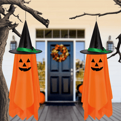 1pc Halloween Hanging Pumpkin Ghost Decor Outdoor