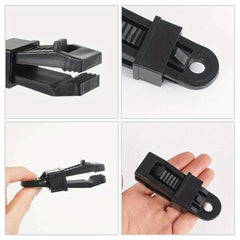 Adjustable Heavy Duty Lock Grip Tarp Clamp Windproof Awning Cord Clip