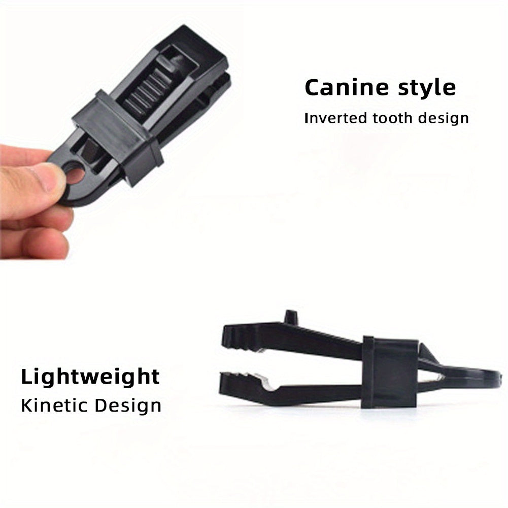 Adjustable Heavy Duty Lock Grip Tarp Clamp Windproof Awning Cord Clip