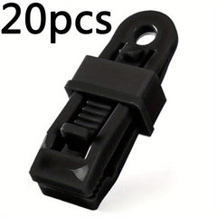 Adjustable Windproof Tent Clips 20pcs For Tarp & Shades Cloth Camping