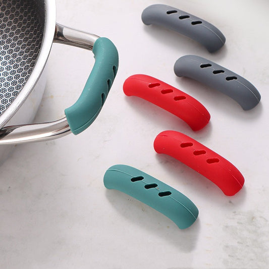 3 Pairs Silicone Handles Anti-scald Non-slip Pot Handles Clips