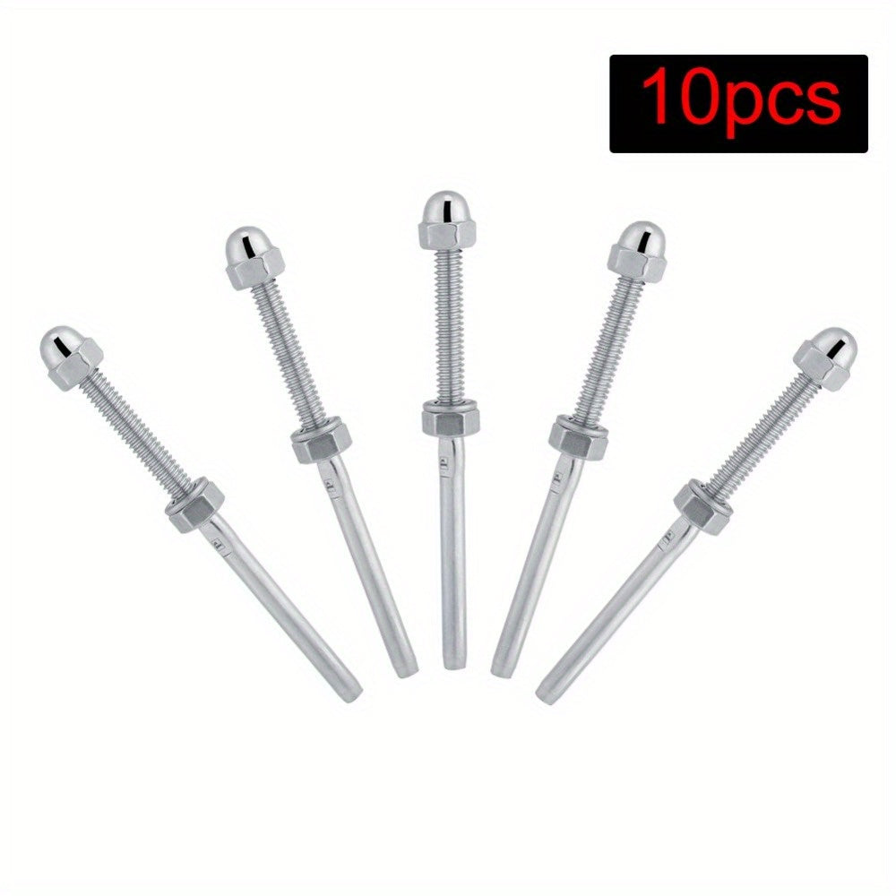 10pcs Stainless Steel Cable Tensioners for 1/8 Cable Railing