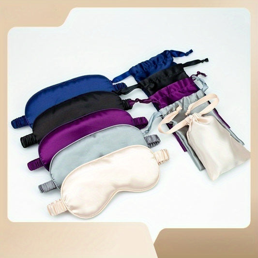 Soft Smooth Eye Mask Blackout Blindfold for Travel Aviation Rest Nap