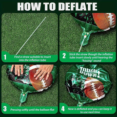 6pcs Football Balloon Set Birthday Party Decoration