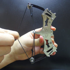 16cm Mini Compound Bow Catapult for Archery Fun Ideal Christmas Gift