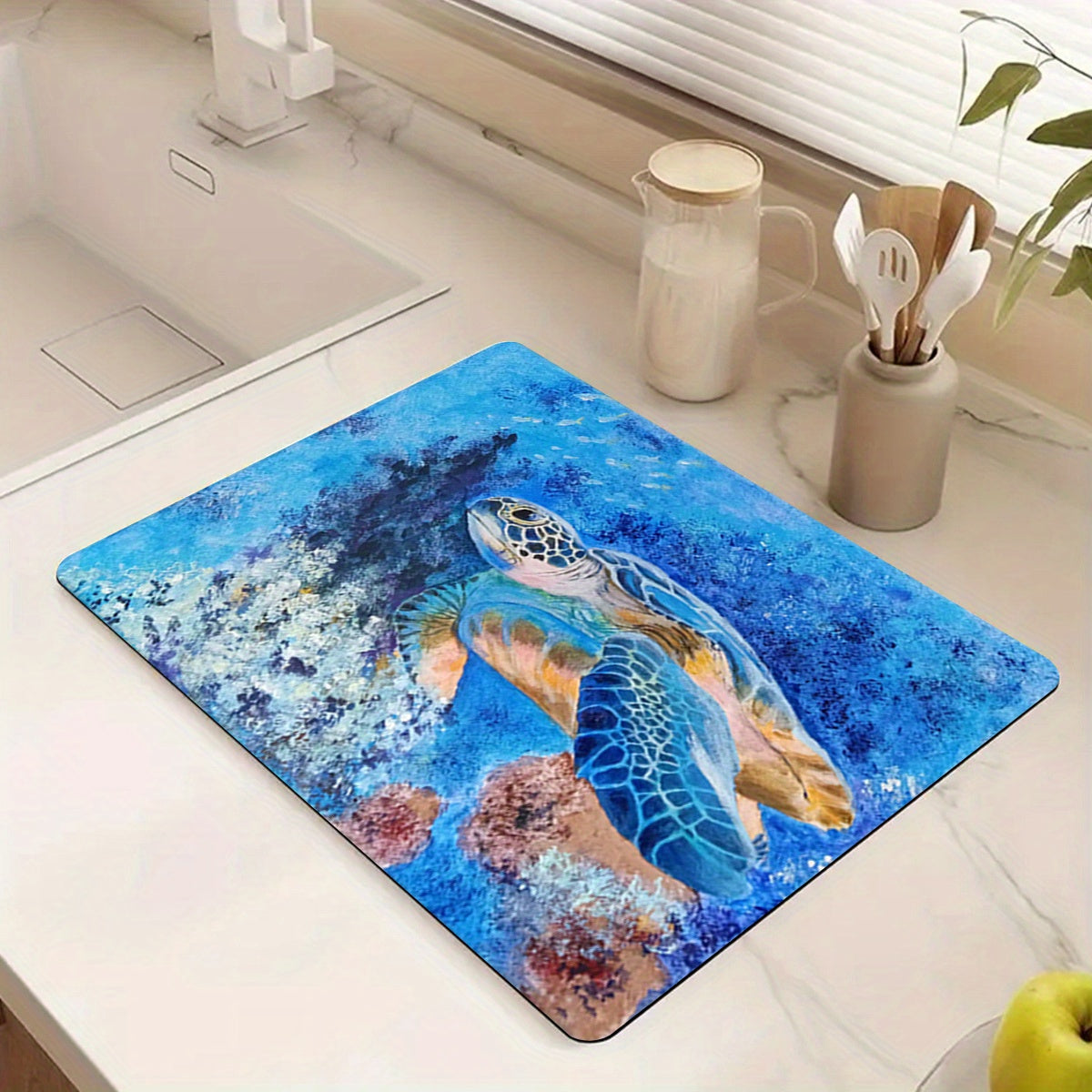 Underwater Element Rug Hand Washable Carpet Home Decor Room Accessories