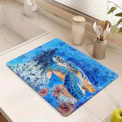 Underwater Element Rug Hand Washable Carpet Home Decor Room Accessories