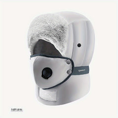 Winter Ski Hat With Goggles For Men Women Outdoor Sports Cycling Hat
