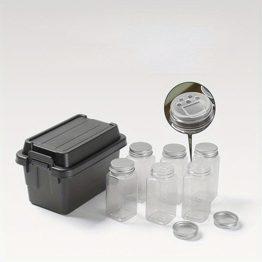 7pcs Camping Mini Storage Box Outdoor Camping Barbecue Tool Storage Box