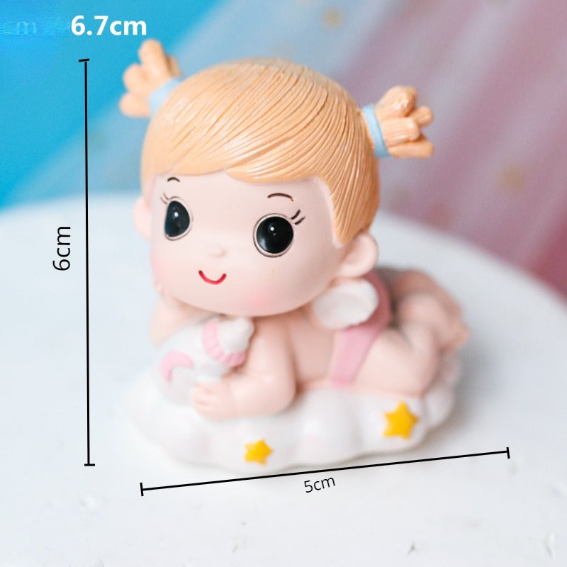 Pink Cake Topper Happy Birthday Cupcake Decorations
