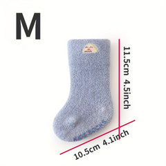 5pcs Warm Baby Floor Socks Non slip
