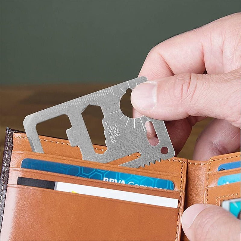 Survival Credit Card Multitool with Bottle Opener