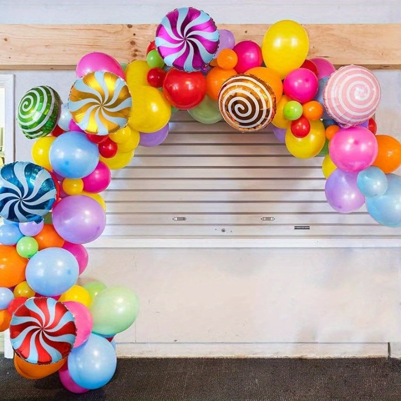 88pcs Candy Balloon Arch Set, Christmas Party Decoration