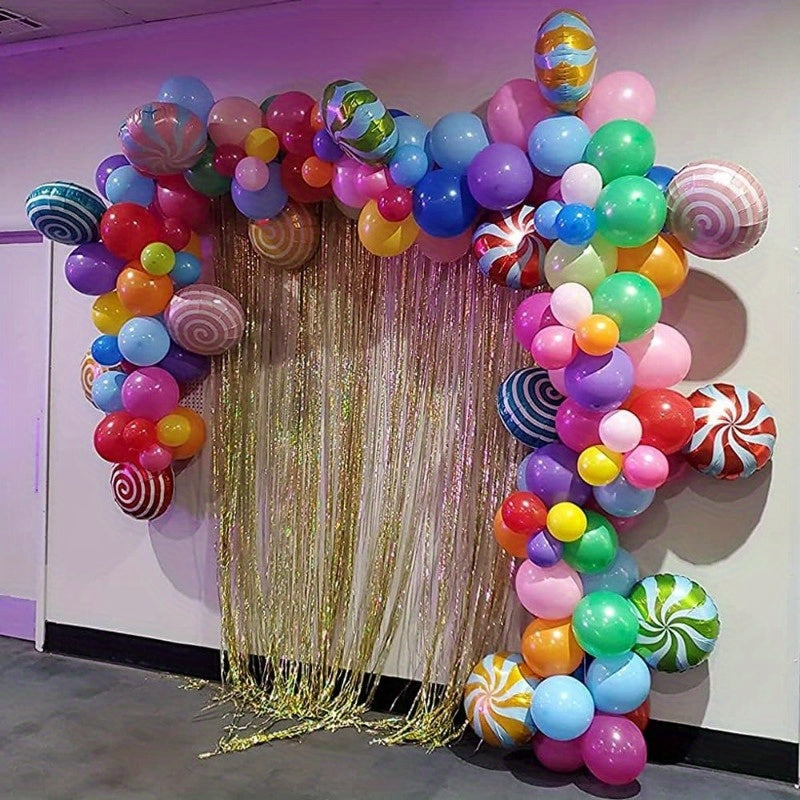 88pcs Candy Balloon Arch Set, Christmas Party Decoration