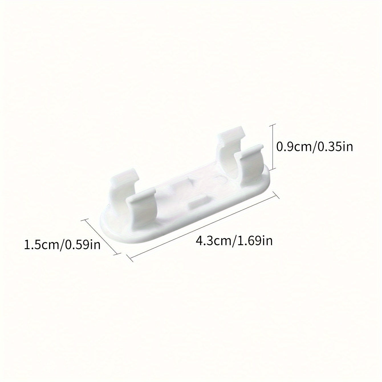 10pcs Cable Management Clips Adhesive Cord Holder For TV PC Ethernet Cable