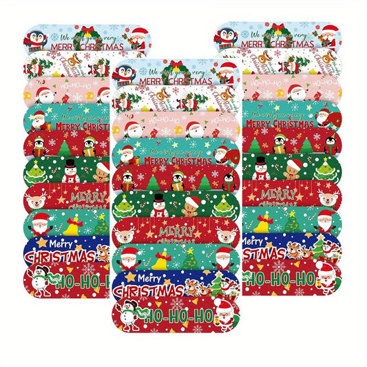 30-50pcs Christmas Cartoon Bandages Waterproof Adhesive Stic