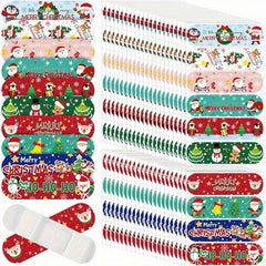 30-50pcs Christmas Cartoon Bandages Waterproof Adhesive Stic