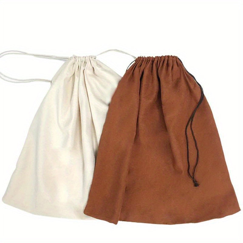 1pc Drawstring Storage Bag for Wardrobe Hanging Dustproof Organizer