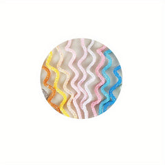 4pcs Soft Stripes Cake Decoration Colorful Dessert Table Party Supplies