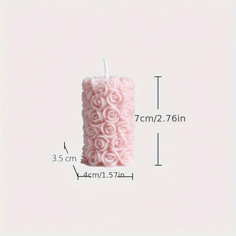 Rose Aromatherapy Candlestick for Birthday Wedding Christmas Decor