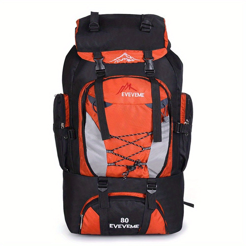 Men's Waterproof 80L Hiking Backpack Camping Rucksack