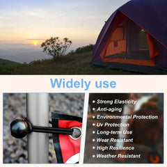 5pcs 4MM Tent Elastic Ball Rope Camping Awning Storage