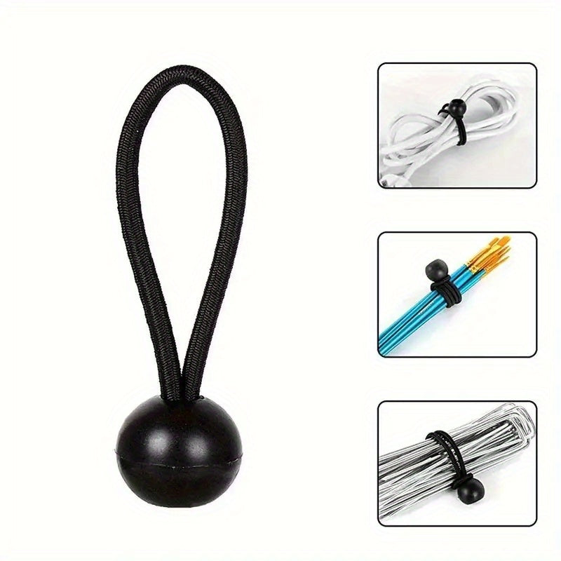 5pcs 4MM Tent Elastic Ball Rope Camping Awning Storage