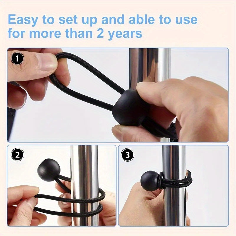 5pcs 4MM Tent Elastic Ball Rope Camping Awning Storage