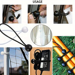 5pcs 4MM Tent Elastic Ball Rope Camping Awning Storage