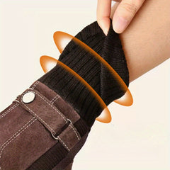 Men's Leather Touch Screen Winter Gloves - Skiing Cycling Motorcycle