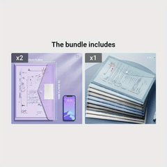 10pcs A4 Document Bags Snap Button Data Storage