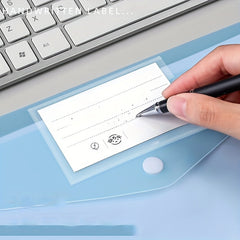 10pcs A4 Document Bags Snap Button Data Storage