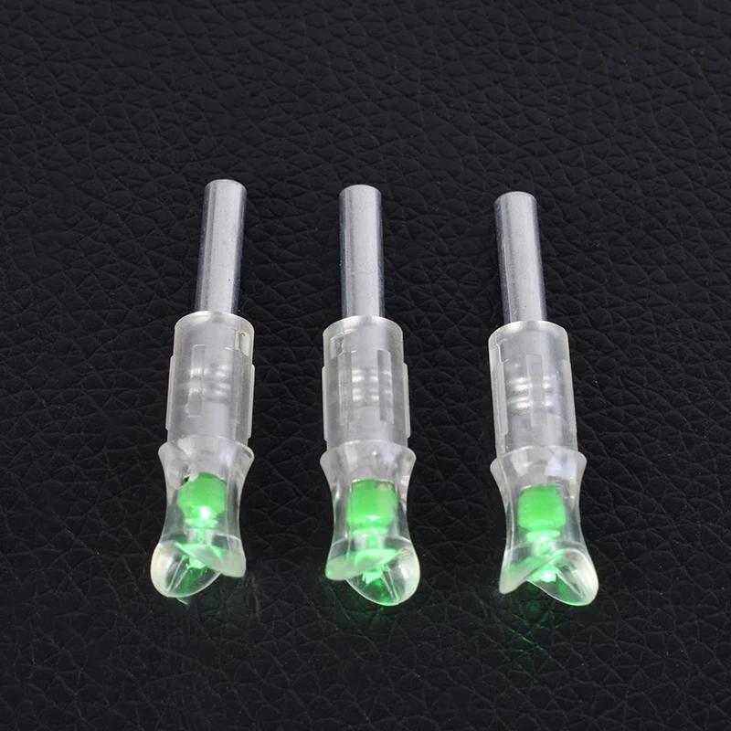 3pcs Lighted Arrow Nock For 7.6mm Shaft Archery Accessory