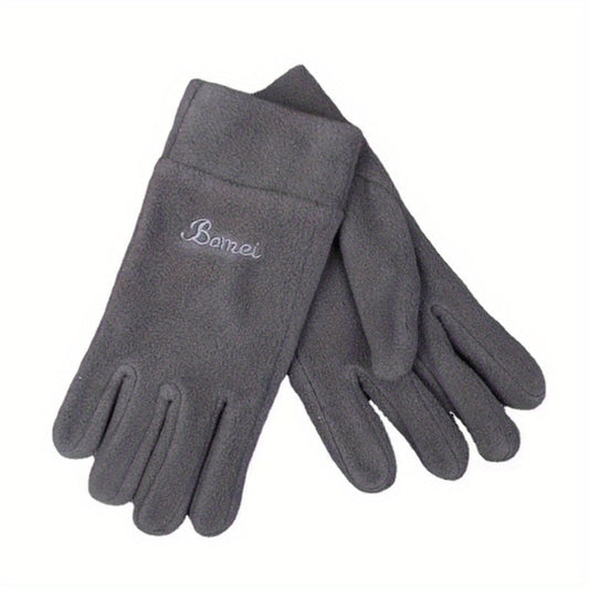 Winter Fleece Warm Soft Gloves Men Women Cycling Outdoor Gloves