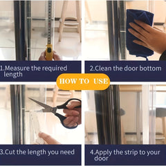 Silicone Weather Stripping Door Window Seal Strip 16ft Long 25mm Width