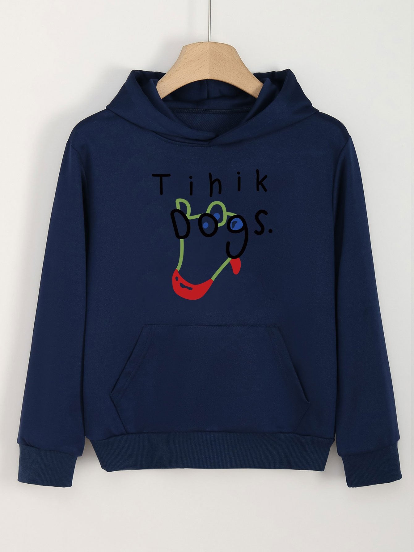 Girls Cartoon Bull Hooded Sweatshirt for Spring and Autumn