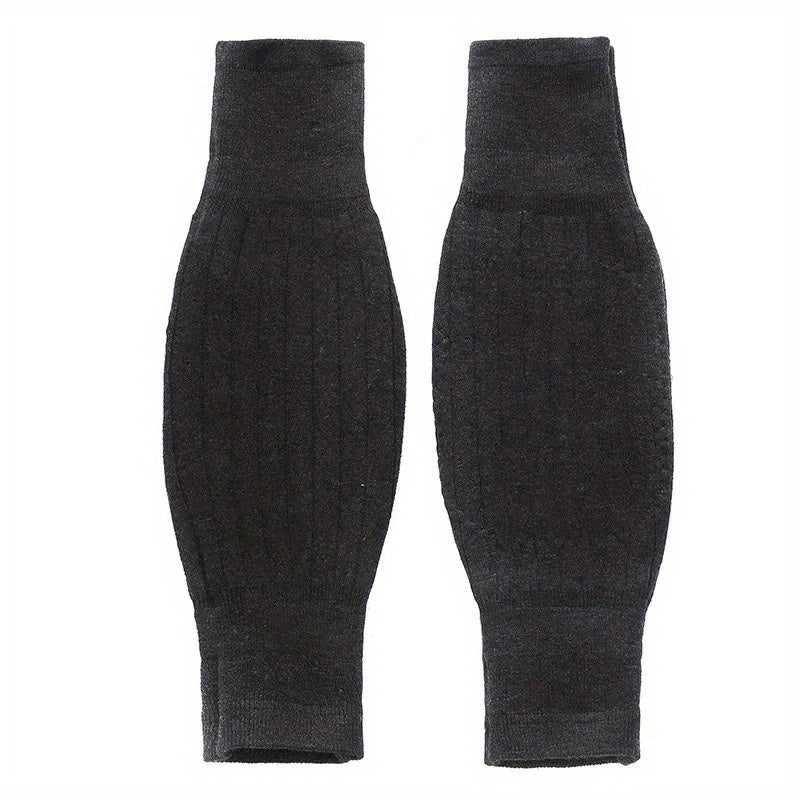 2pcs Knee Pads Winter Warm Protection Double Thick Order Size Up