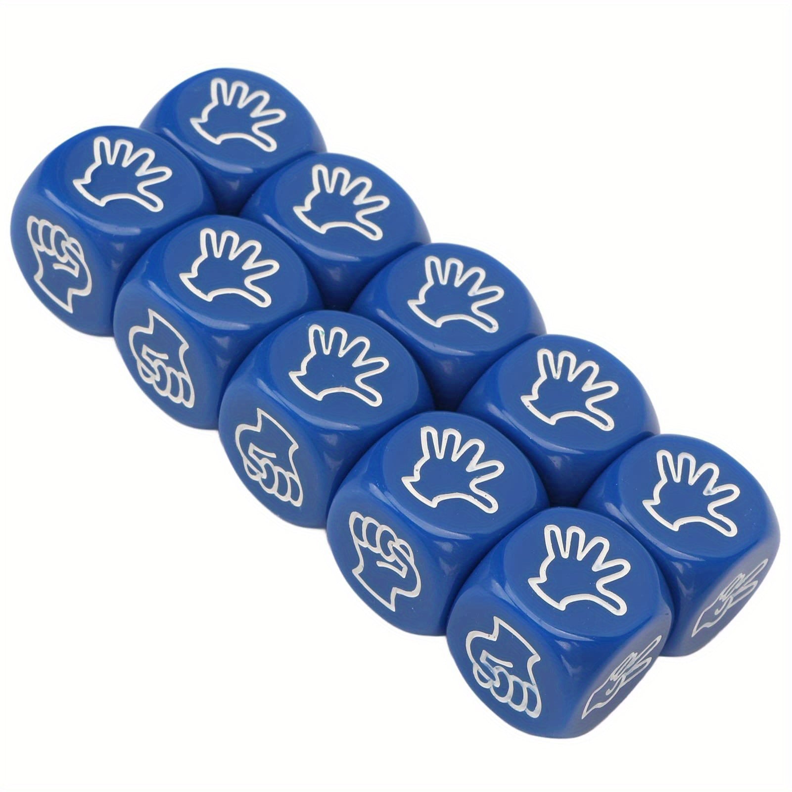 10pcs Finger Guessing Game Dice Party Gathering Board Game Dice