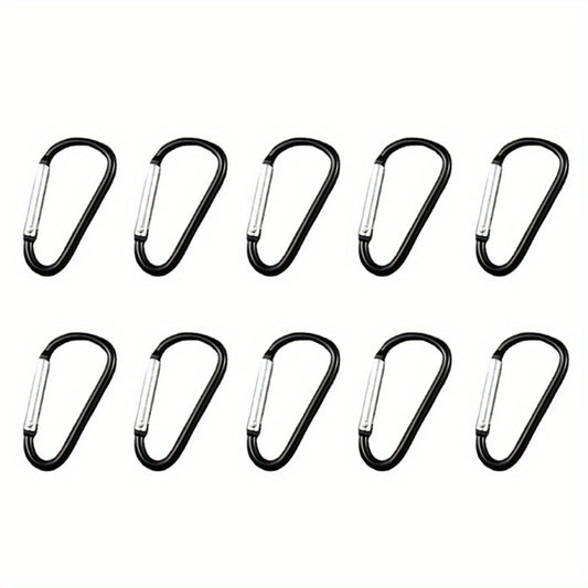 10pcs Heavy Duty Alloy Keychain Clips for Camping Hiking