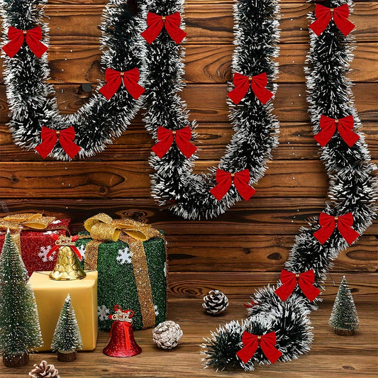 Tinsel Garland Christmas Twist Hanging Decor Indoor Outdoor Ornaments