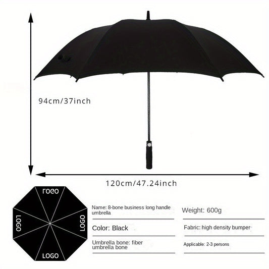 8 Bones Long Handle Golf Umbrella 27 Inch Large Business